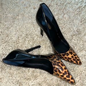 GUESS Leopard Patent Heels - Size 10